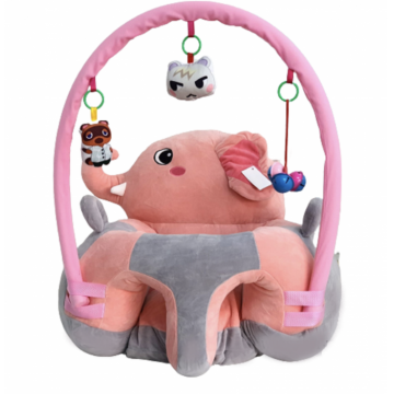 Fotoliu bebe cu arcada - Elefantelul roz