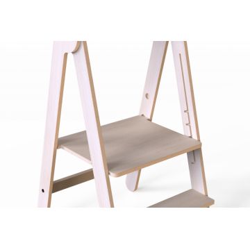 Turn de invatare Learning Tower din lemn pliabil MamaToyz galben