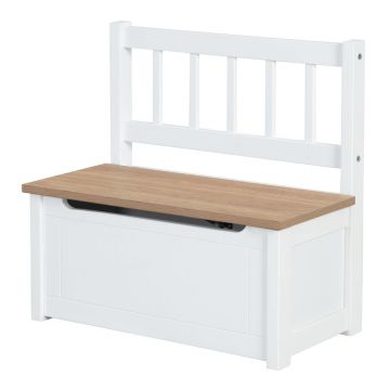 Bancă de copii albă Woody – Roba
