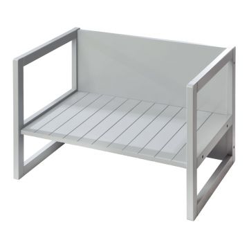 Bancă de copii gri Country Style – Roba