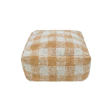 Puf de copii galben ocru Vichy Honey – Lorena Canals