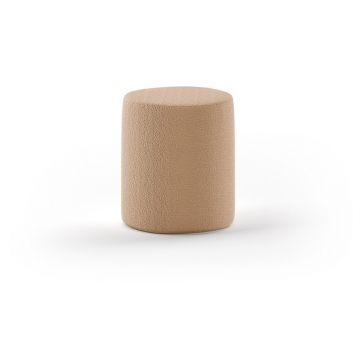 Puf de copii maro cu tapițerie din țesătură bouclé Forrest – Vipack