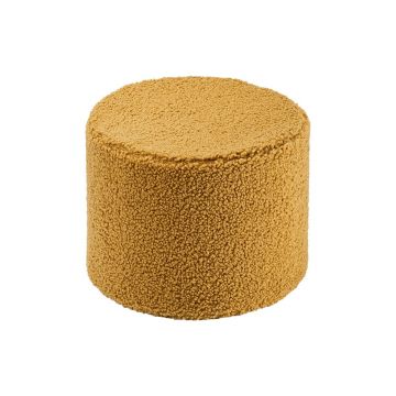 Puf de copii maro cu tapițerie din țesătură bouclé – Wigiwama