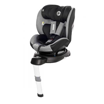 Scaun Auto Lorelli, Proxima I-Size Isofix, rotativ, 40-105 cm, Grey  Black