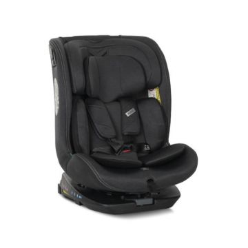 Scaun auto, Lorelli Rodeo, I-Size, Isofix, rotativ, 0 luni-12 ani, 40-150 cm, Black
