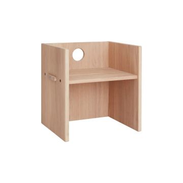 Scaun de copii în culoare naturală din lemn de stejar Arca – OYOY Mini