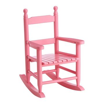 Scaun de copii roz din lemn de plop – Premier Housewares