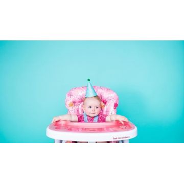 Scaun de masa Cosatto Noodle Unicorn Land 0+, greutate admisa 15 kg, 5 pozitii inclinare spatar