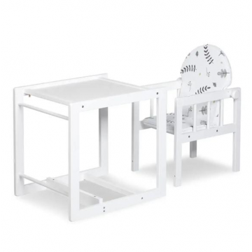 Scaun de masa Klups multifunctional din lemn, varsta 6 luni+