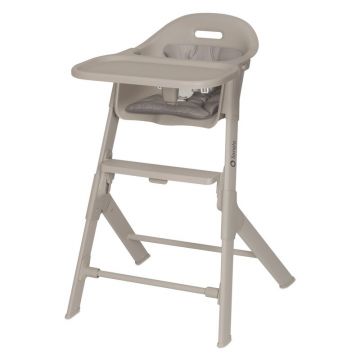 Scaun de masa, Lionelo, Beny, Suport de picioare si tavita ajustabile in 2 pozitii, Insertie moale, Centuri in 3 puncte, Asamblare rapida, Sustine 15 kg, 6 luni+, Bej