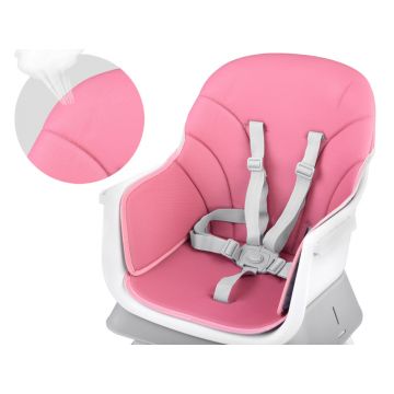 Scaun de masa multifunctional 6 in 1 pentru copii, culoarea roz, picioare antiderapante, asamblare intuitiva, dimensiune 41 x 40 x 35 cm