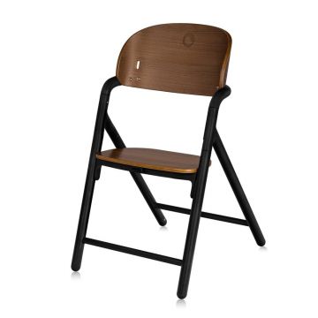 Scaun de masa multifunctional Celia Lionelo, din lemn de fag, 6 luni- adult, reglabil pe inaltime, husa impermeabila, tavita silicon, suport de picioare reglabil, greutate maxima 90 Kg, Negru