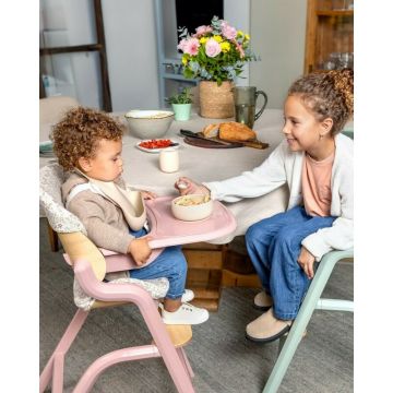 Scaun de masa multifunctional Jane Noah Pale, de la 6 luni la adult, din lemn fag, husa lavabila, greutate maxima 100 kg Scaun de masa multifunctional Jane Noah Pale, de la 6 luni la adult, din lemn fag, husa lavabila, greutate maxima 100 kg