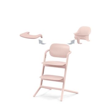 Scaun de masa pentru copii Cybex LEMO 3 in 1 Pearl Pink