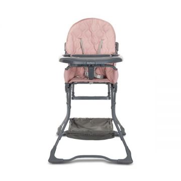 Scaun de masa pentru copii Lorelli Bonbon Rose Leather cu suport pentru picioare, cos pentru jucarii, pliere compacta, greutate admisa 15 kg