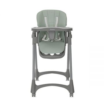 Scaun de masa pentru copii Lorelli Primapapa Green 6-36 luni, reglabil in multiple pozitii, 2 tavite detasabile, centuri de siguranta, roti, suport pentru picioare