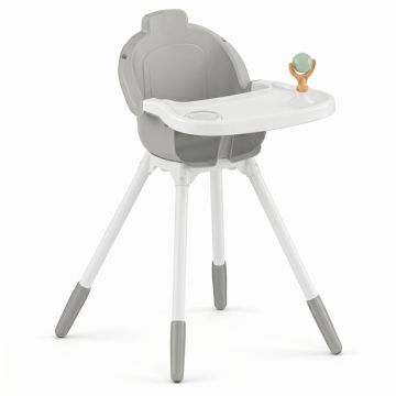 Scaun de masa pentru copii Pilsan Comfort Gri,tavita detasabila spatioasa,centura de siguranta,montaj rapid,greutate admisa 40 kg